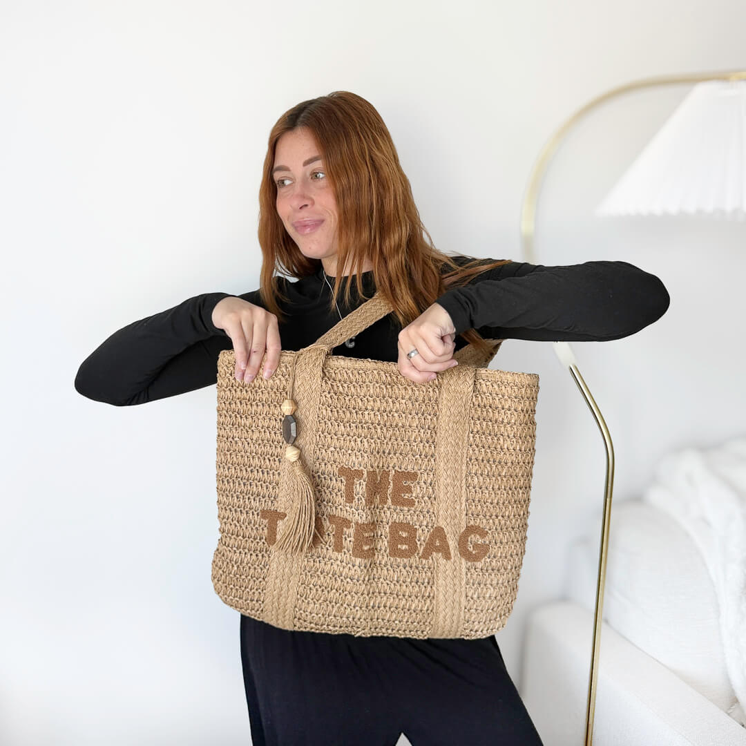 Maddie Straw Tote Bag